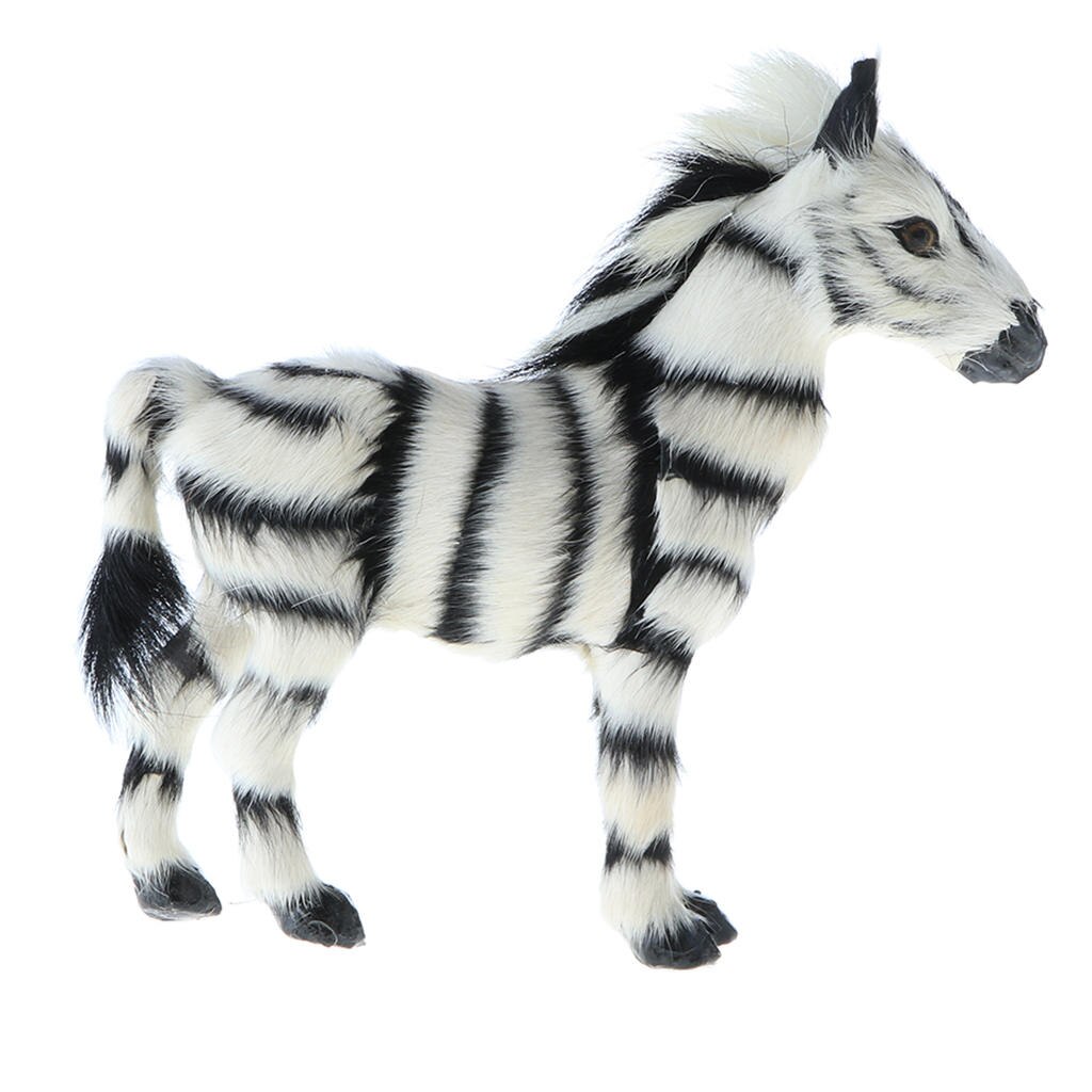 Statue zèbre réaliste de 6.9 pouces, jouet éducatif de Simulation d&#39;animaux sauvages pour enfants, d&#39;anniversaire