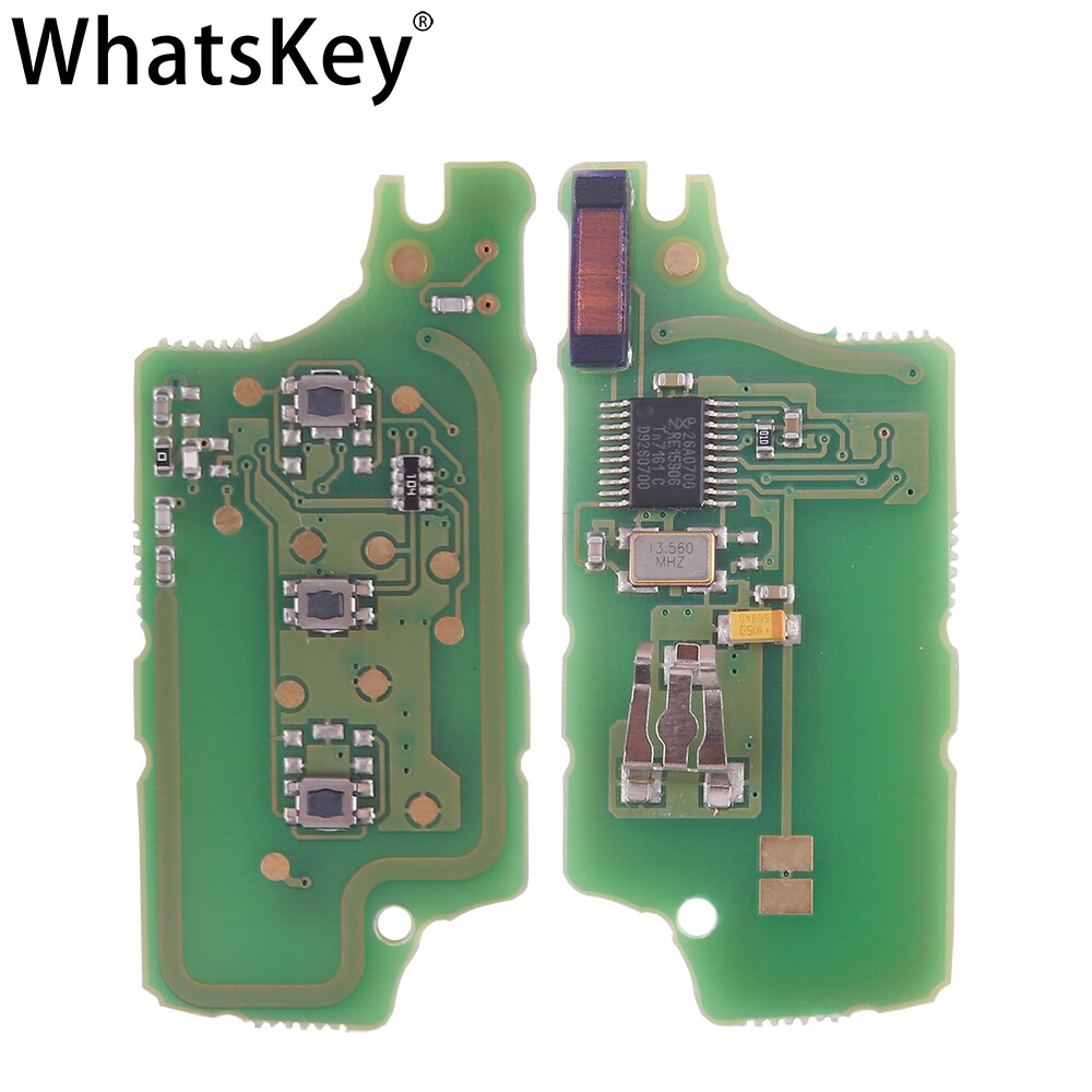 WhatsKey For Citroen C2 C4 C5 Berlingo Xsara Picasso HU83/VA2 Blade Modified Folding Remote Key 433MHz ASK PCF7961 ID46 CE0536