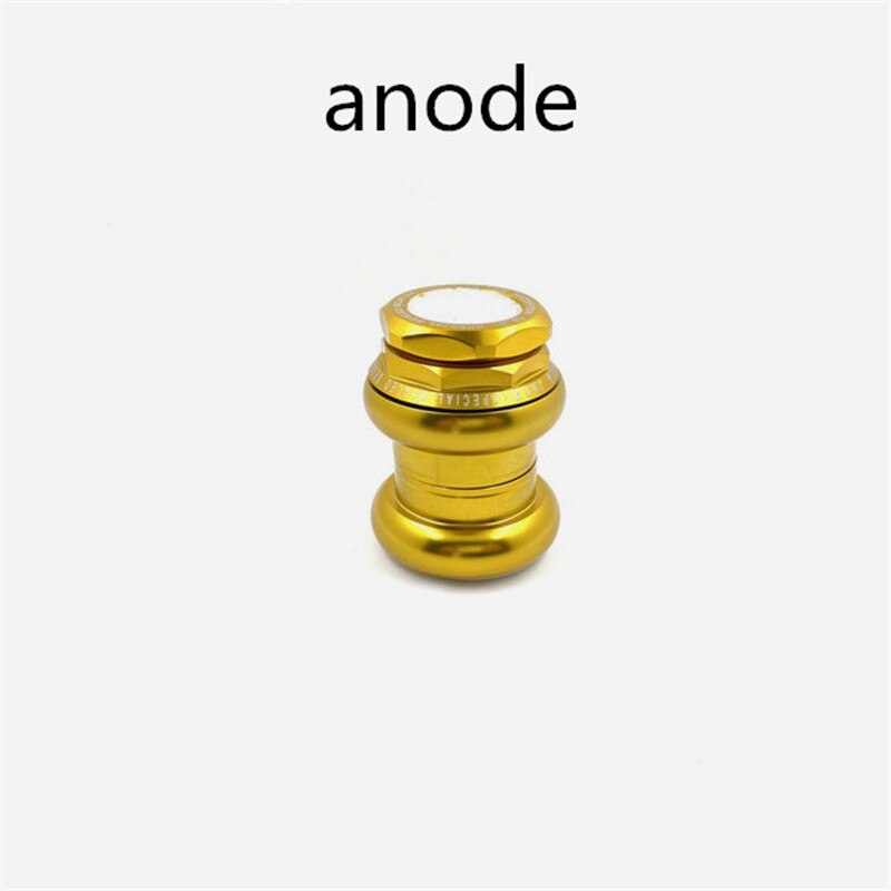 Union Jack – casque externe pour brompton, anodisé 1-1/8, 34mm, or, argent, rouge, noir: Gold
