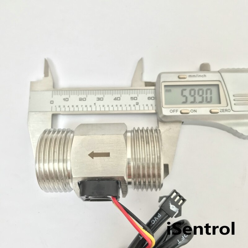 USS-HS10TA Hall Water Flow Sensor SUS304 Stainless Steel DN25 OD32mm 3-50LPM