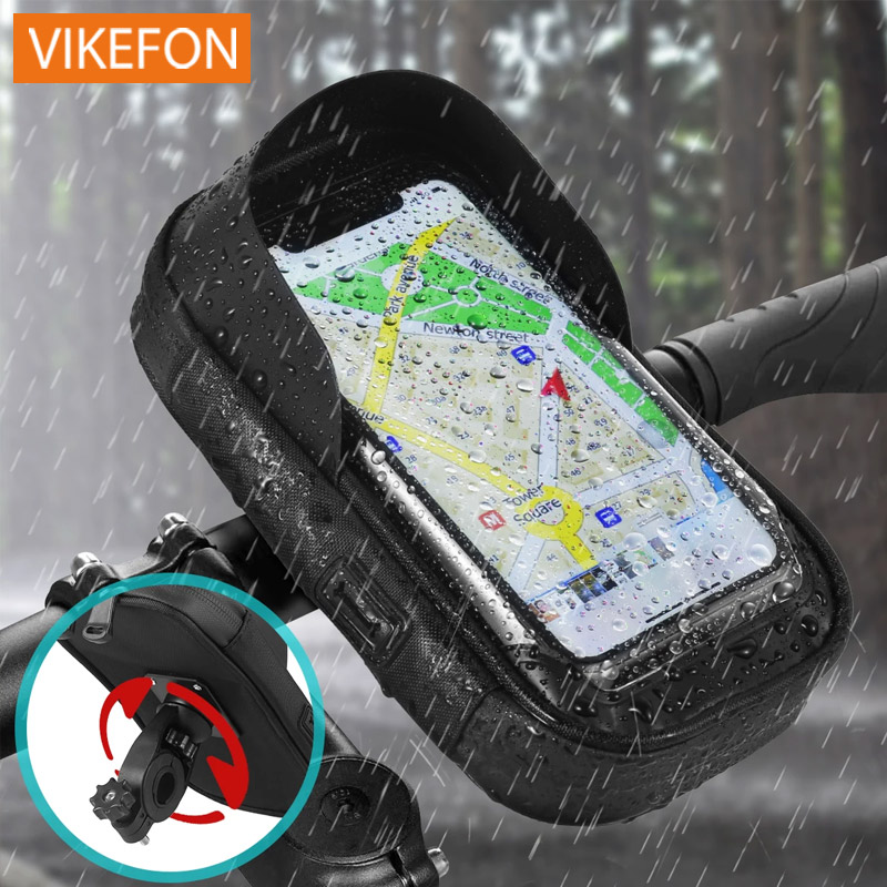 Wodoodporny 360° ° Obrót Rower Motocykl Przednia rama Uchwyt na telefon Łatwy uniwersalny uchwyt do smartfona z nawigacją do wszystkich telefonów