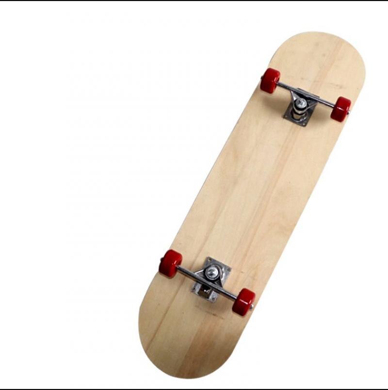 Chinese Esdoorn Skatebooards Diy Skate Booard Decoratie Boards Licht Houten Dubbele Rocker 43-80Cm Kinderen Kids Volwassen Skateboard