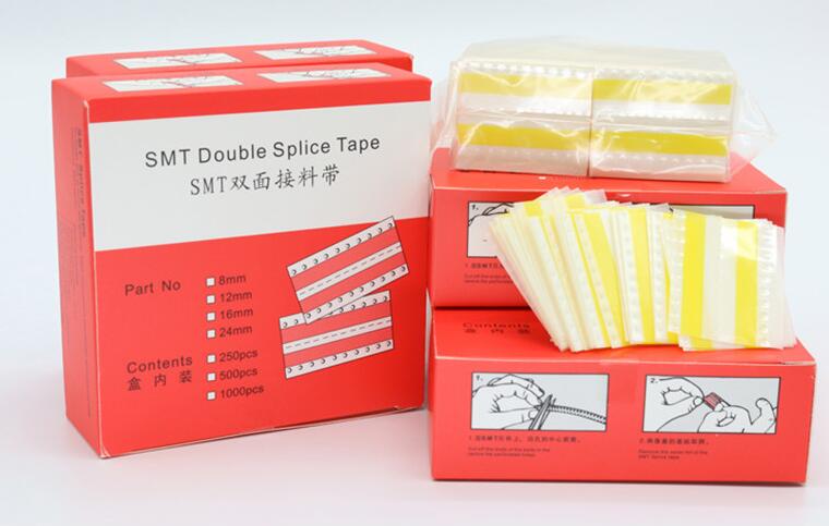 8 mm, 12 mm, 16 mm, 24 mm, SMT-Doppelspleißband, doppelseitiges, rechteckiges Spleißband, Filmverbindung, Spleißband mit Ruhekomponenten