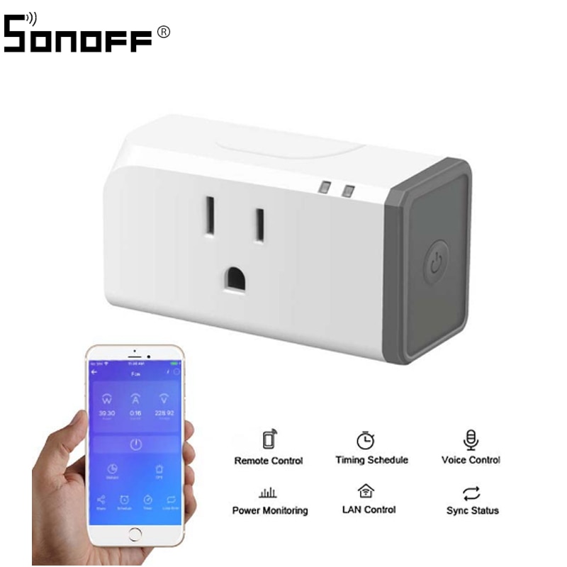 10Pcs Sonoff S31 Smart WiFi Switch Smart Home US Plug Voice Remote Intelligent Control Home Automation With Google Home Alexa