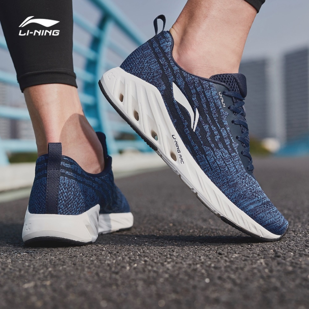 Li-Ning Men LN ARC Cushion Running Shoes Mono Yarn Breathable LiNing Wearable Sport Shoes Sneakers ARHN083 SOND18