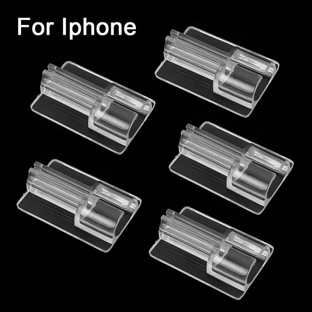 10/1PCS Transparent Cable Protector Cover for Apple iPhone Type C Micro USB Data Cord Universal Charger Wire Clear Case Clip: Pink