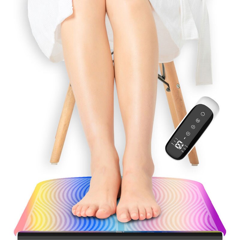 Ems Afstandsbediening Voet Massage Pad Puls Voet Therapie Wit Kan Acupunctuur Voet Zolen Dazzling Kleur Massage Mat