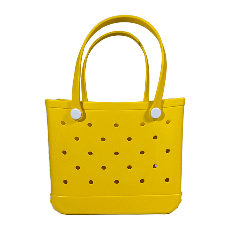 Boggs Bag Extra Large Tote Shoulder Handbag EVA Rubber Waterproof Basket Women Tote Boggs Bag for Travel: S / black