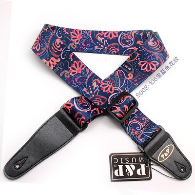Gitarre Gedruckt Band PP Polyester Gitarre Gürtel Nationalen Blume Sonnenblumen Guitarra Gurt Musical Instrument Zubehör: 106