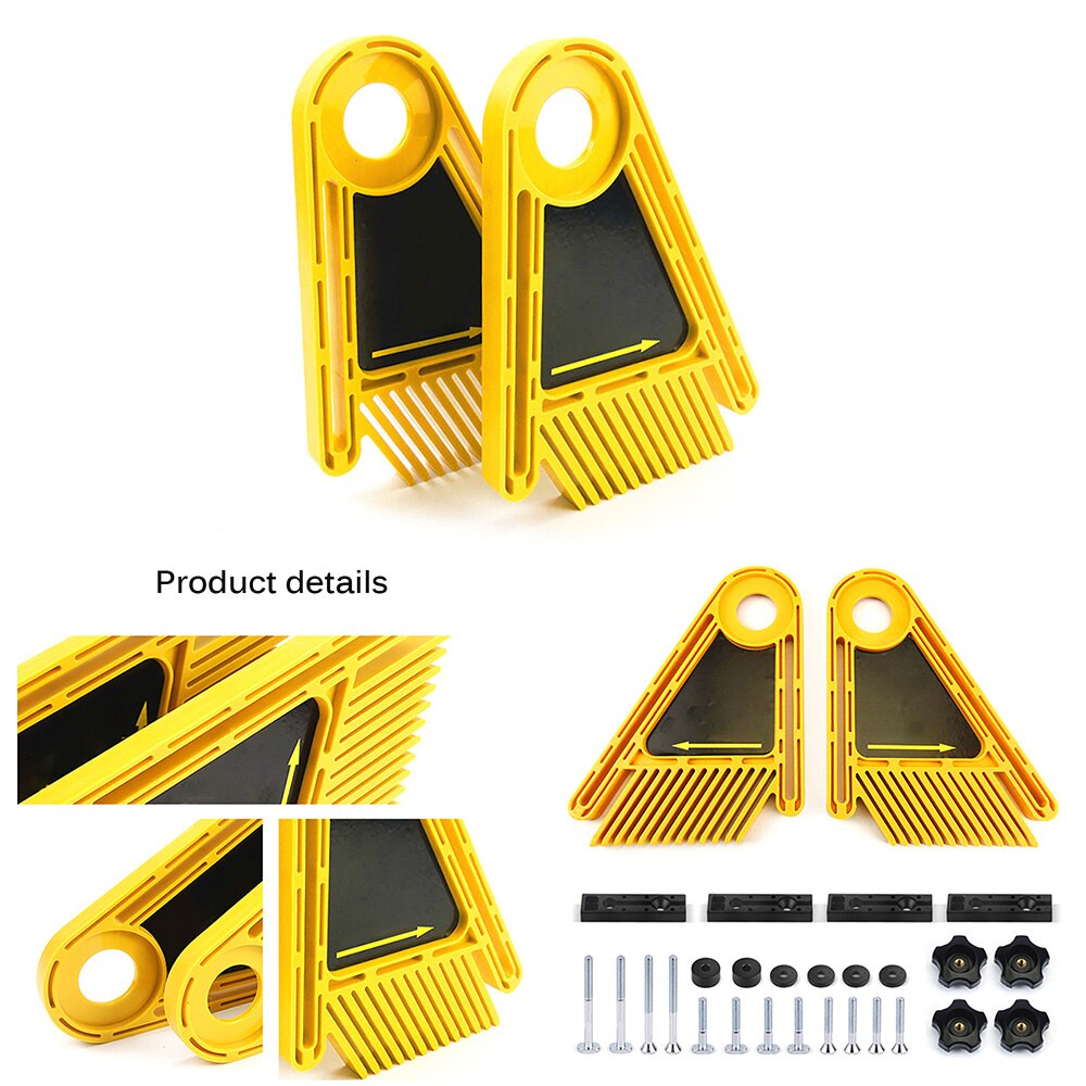 Multi-purpose Feather Loc Board Set for Table Saws Woodworking Engraving Machine Double Featherboards Miter Gauge Slot Woodwork
