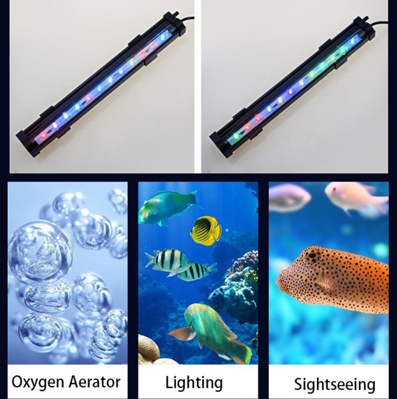 1W/2W/3W/4W Aquarium Light LED Waterproof Fish Tank Lighting Underwater Fish Lamp Aquariums Decor Plant Lamp 100-240V Lights