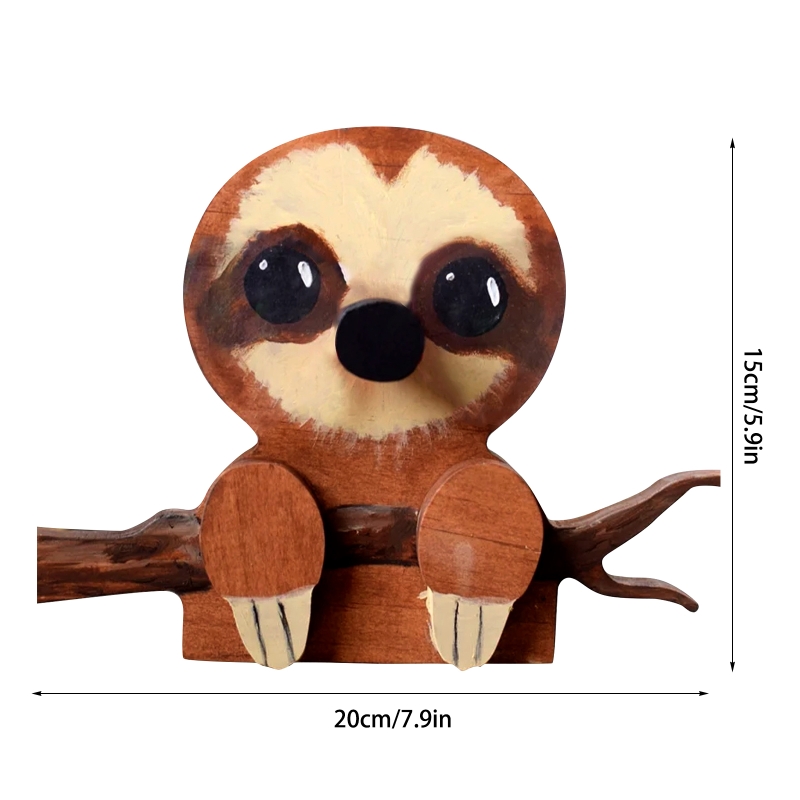 Wooden Animal Glasses Holder Handmade Eye Sunglasses Display Stand Tabletop Decoration for Office Desk Home Decors