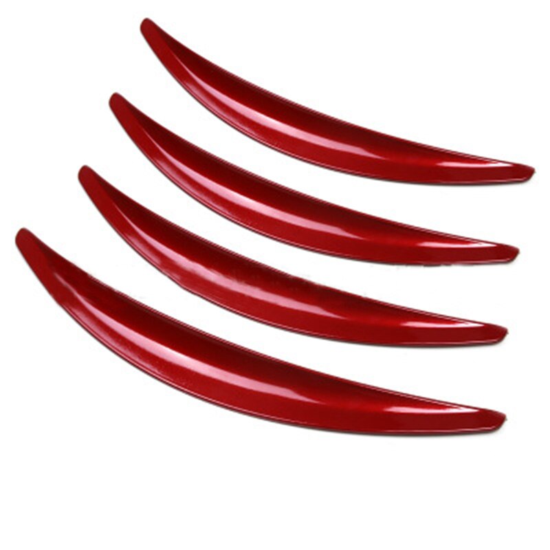 4Pcs/Set Mud Flaps Flexible Car Off-road Fender Flare Wheel Arch Protector For Tesla Model 3 Accessories: red