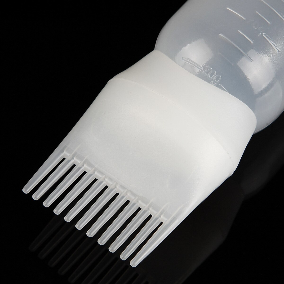 120ml flerfarvet hårfarve genopfyldelig skala flaske applikator kam plast dispensering hårfarvning frisør styling værktøjer