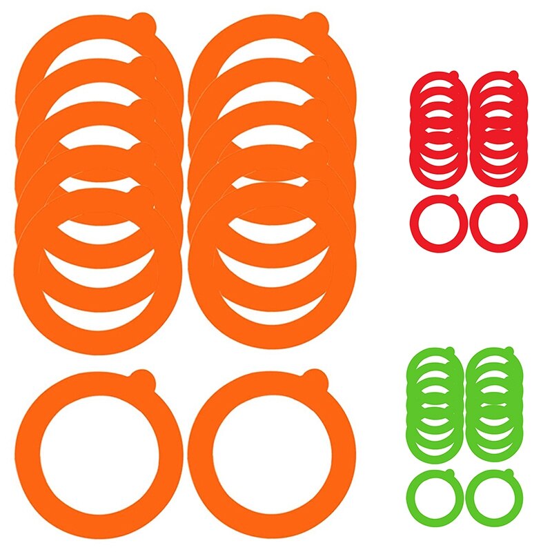 12 Pack Silicone Replacement Gasket, Airtight Rubber Seals Rings for Mason Jar Lids, Leak-Proof Canning Silicone