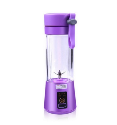 Kannettava pieni tehosekoitin sähkövatkain monitoimikone smoothie-kone blenderi usb sekoitus ladattava tehosekoitin mehusekoittimet: Violetti