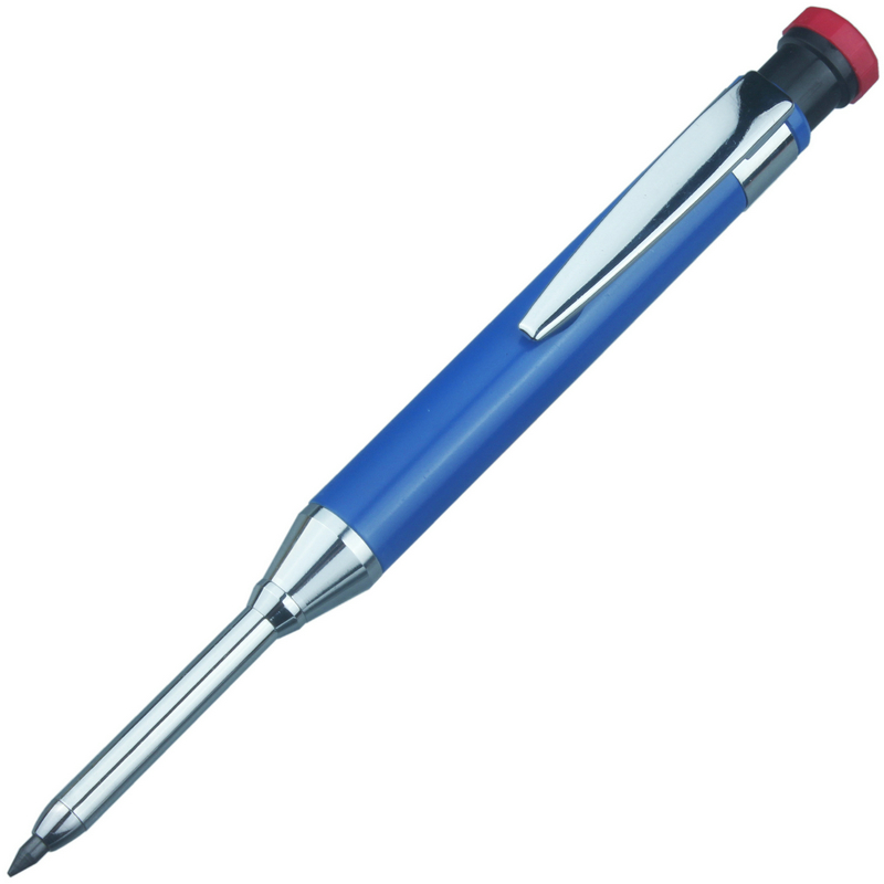 Marqueur de trous profonds, crayon mécanique de 2.8mm, Conduit métallique mince, peinture, utilisation en profondeur du marquage d'ingénierie au plomb épais: WHITE
