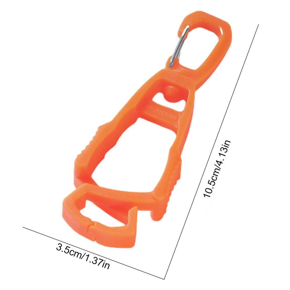 Gloves Clip Hanger Safety Gloves Holder Plastic Working Gloves Clip Works Clamp Safety Glove Work Guard Multi-Purposes Tools #W0: Orange
