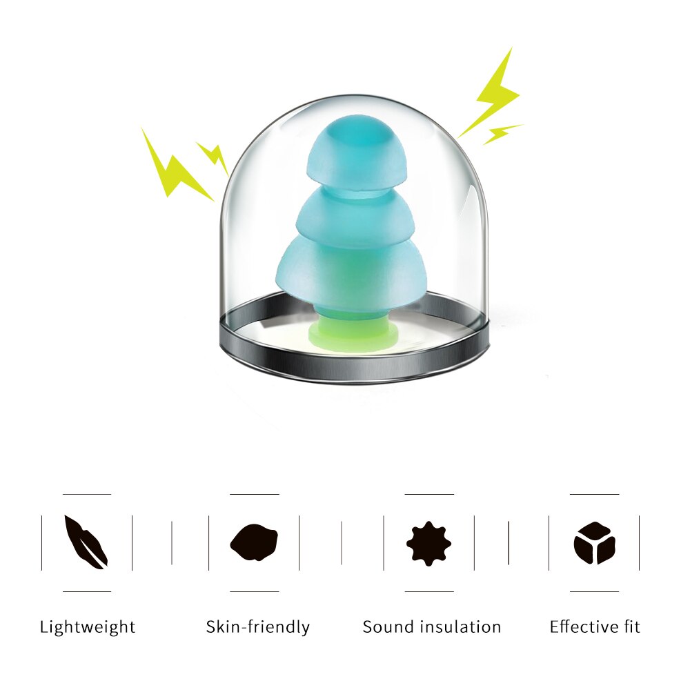 1 Pair Waterproof Swimming Silicone Swim Earplugs for Adult Swimmers Children Diving Soft -Noise Ear Buds Plug Accessories