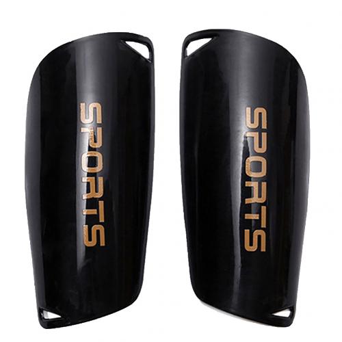 1 Paar Voetbal Training Shin Guard Pad Been Protector Brace Ondersteuning Plaat: Black / M