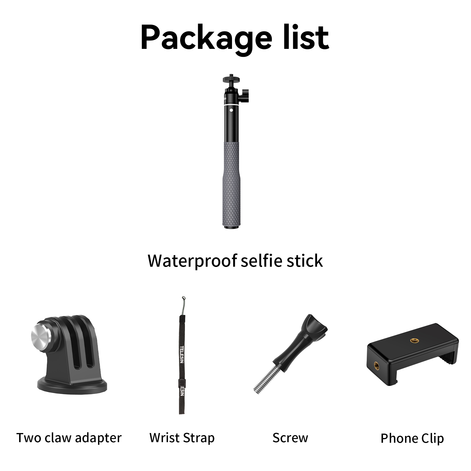 TELESIN wodoodporny Divng Selfie Stick pływające Monopod 360 ° obrotowa głowica do Selfie do GoPro DJI Osmo Action Insta360: Niebieski