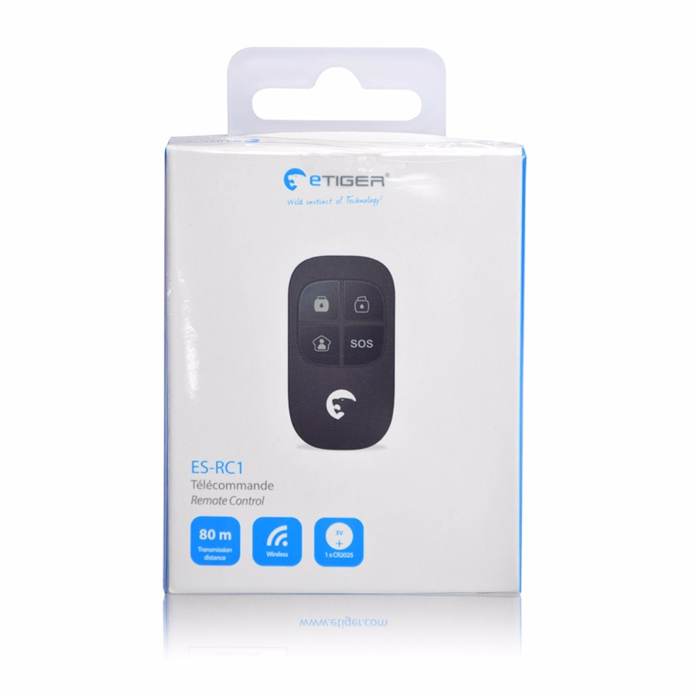 eTIGER ES-RC1 433 MHZ Wireless High-performance Remote Contro is compatible with every eTIGER Secual system Home Security