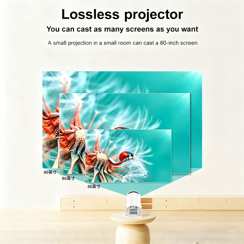 Y2s mini proiettori home theater ad alta definizione, adatti per il campeggio all'aperto, compatti e comodi da trasportare