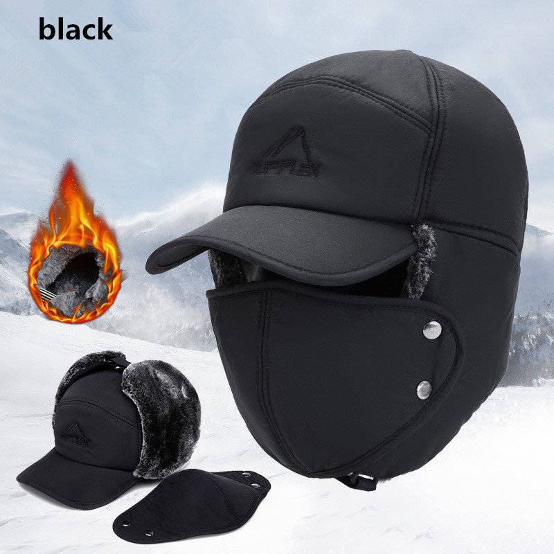 Sombrero de béisbol de piel Artificial engrosada para hombres y mujeres, gorro de esquí suave, frío extremo, sombrero de pesca al aire libre, cálido, invierno, 2024: Azul cielo