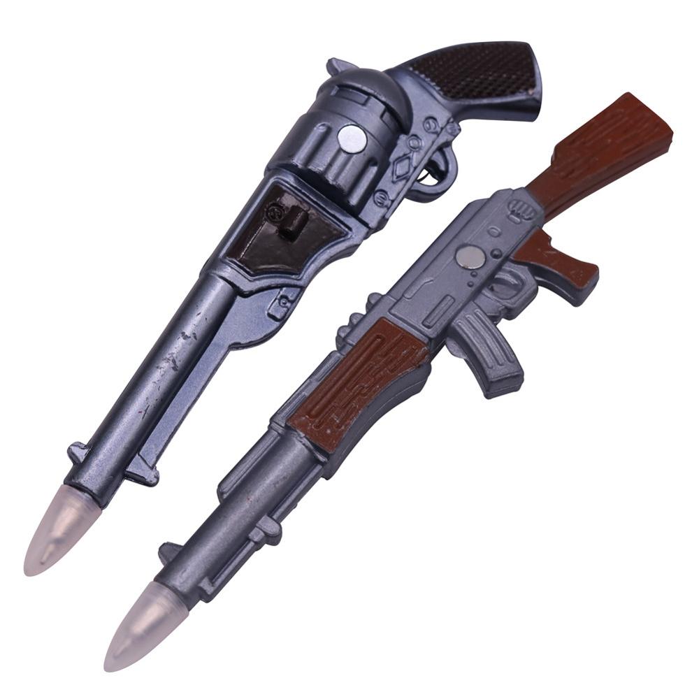 2 pcs 0.5mm Ballpoint Pen Stationery Pens Student Learning Interest Training Intellectual Development School Supplies: Gun