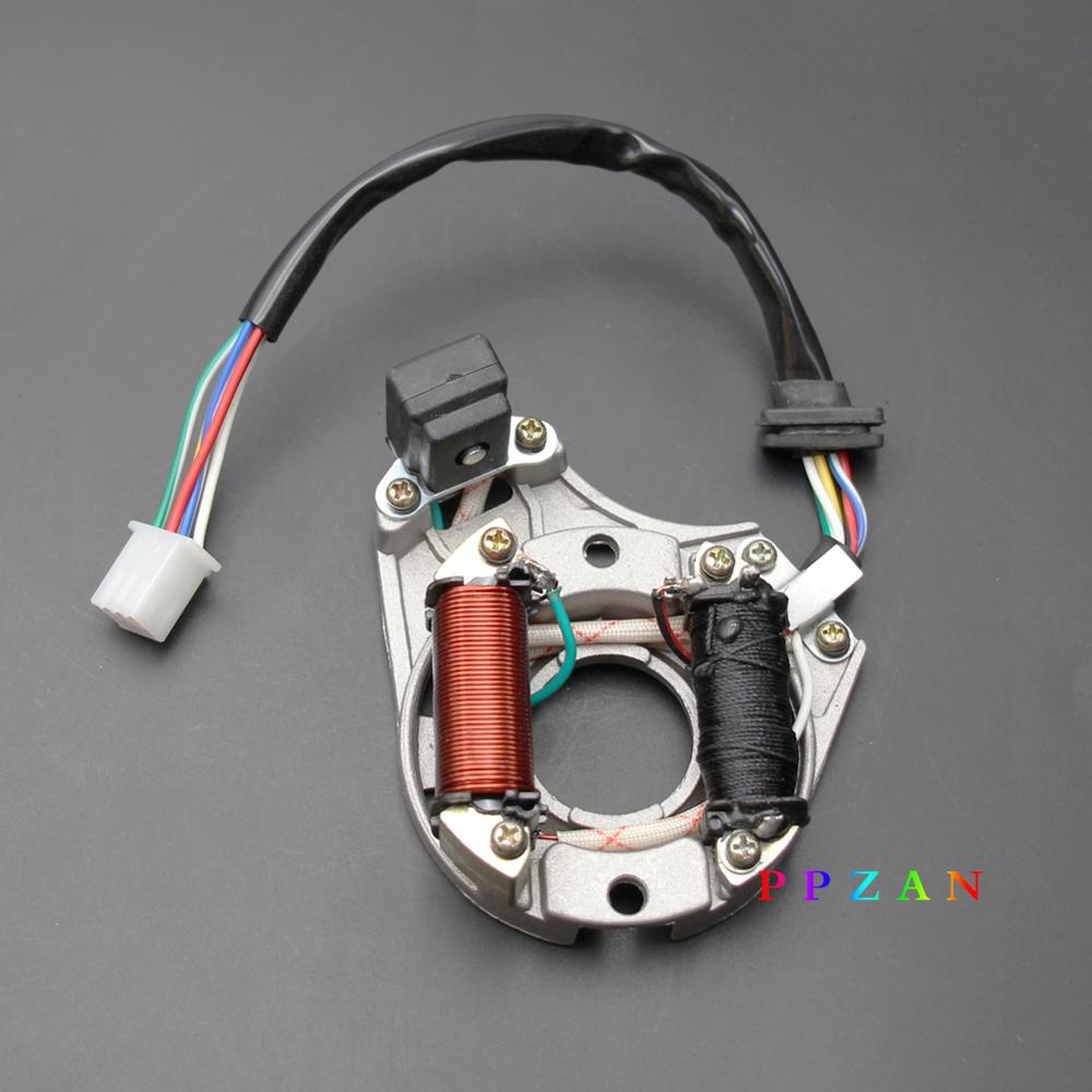 ATV Quad STATOR IGNITION MAGNETO PLATE For 50CC 70CC 90CC 110CC 125CC Chinese 2 Coil Taotao Coolster Sunl JCL PPZAN
