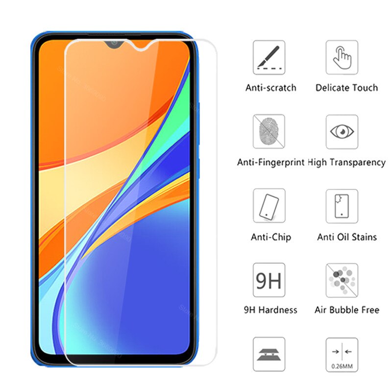 3 sztuk dla redmi 9c nfc ekran ochraniacz szkło hartowane dla xiaomi redmi 9c 9 c readme szkło ochronne film pokrywa redmi 9c 6.53''