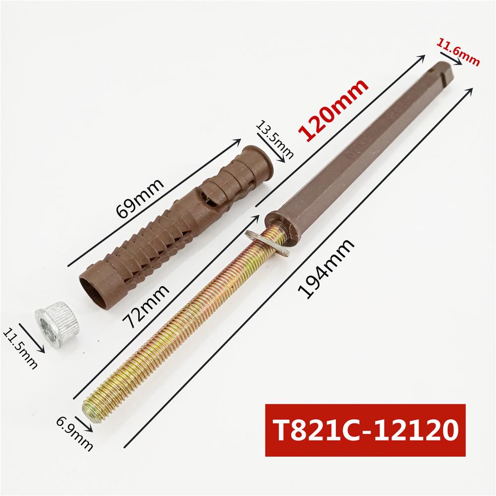 Metal Hidden Rod for Board Shelf Support Bracket Wall Bracket: 12x120mm Rod