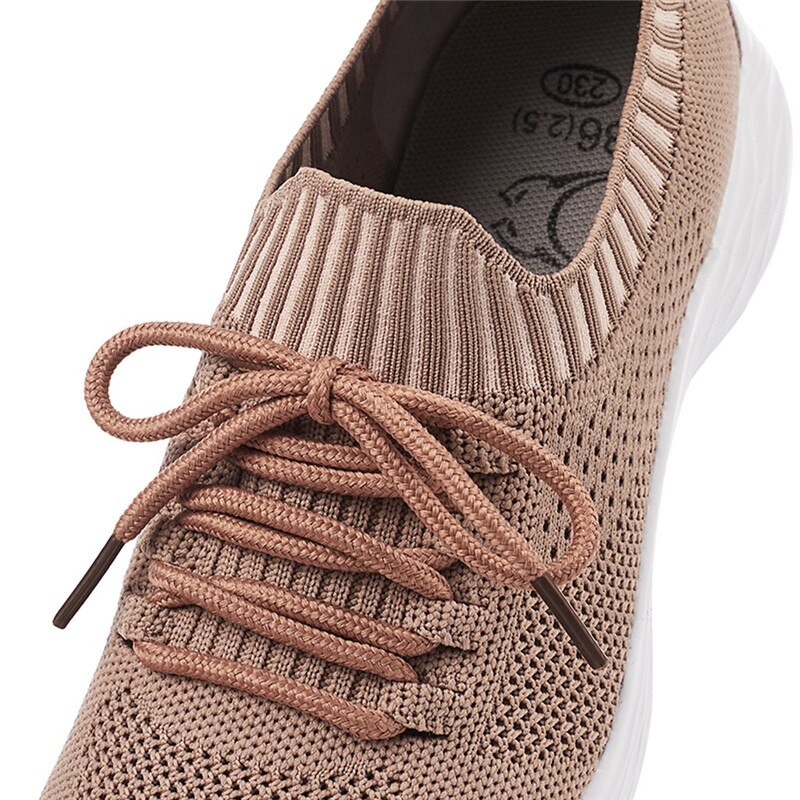 BEYARNE-Zapatillas deportivas de tela ligera para mujer, Calzado cómodo e informal para caminar, para primavera y otoño