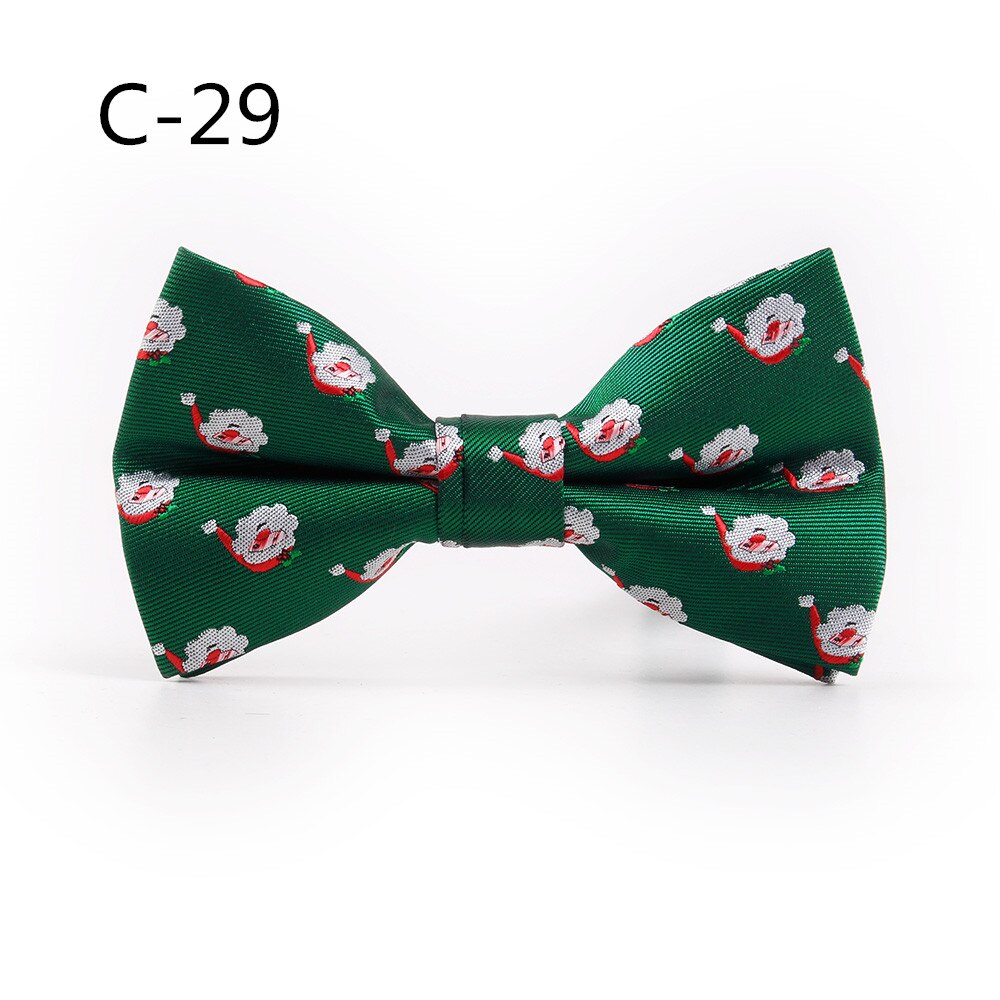Rbocott julesløyfe barn nyhet sløyfe for gutter snøfnuggtre sløyfe for barn sløyfe størrelse 10cm*5cm: 29