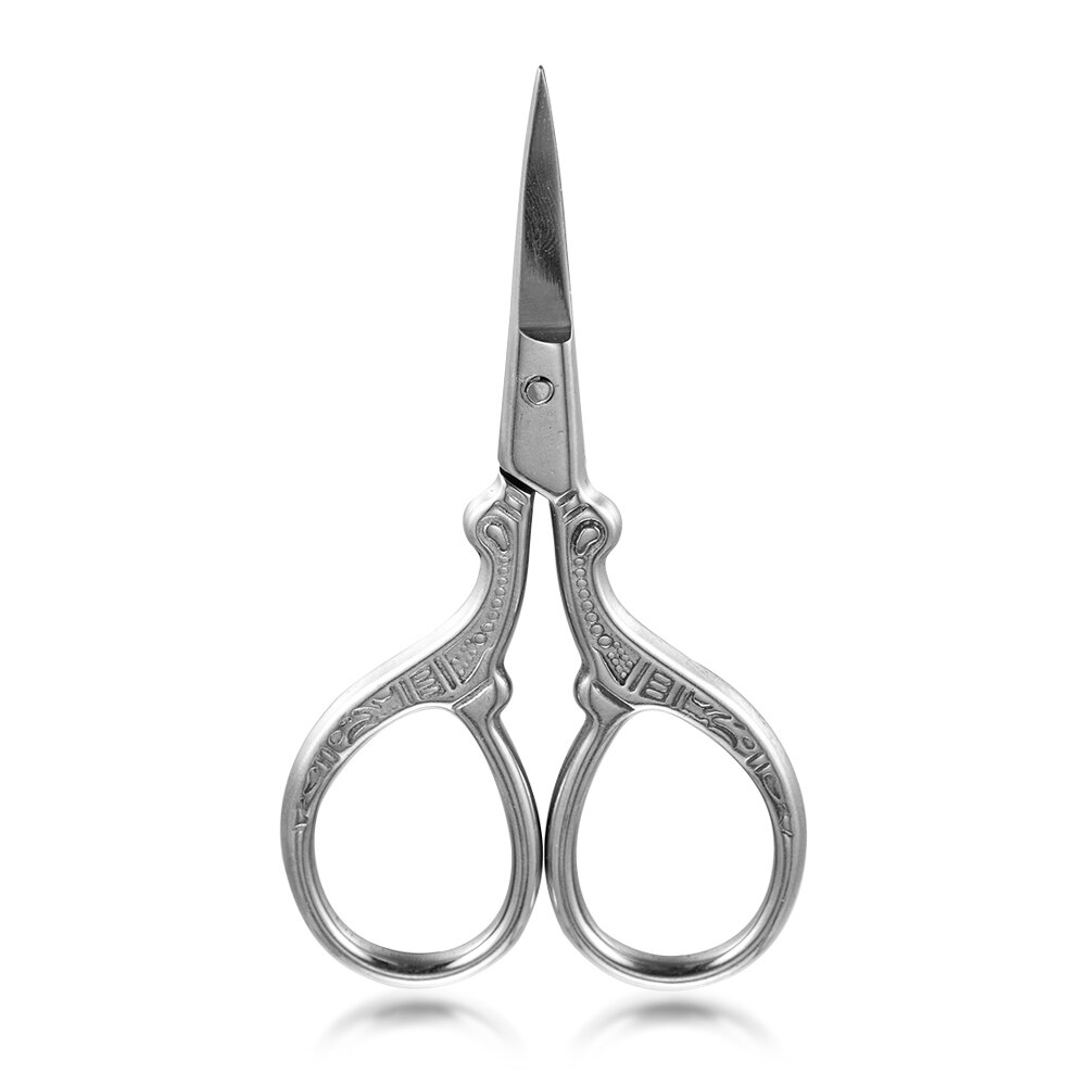 Mini ciseaux pliants de poche en acier inoxydable, outil de manucure, de maquillage et de beauté, Portable, , pour sourcils, coupe du visage, 1 pièce: JE296