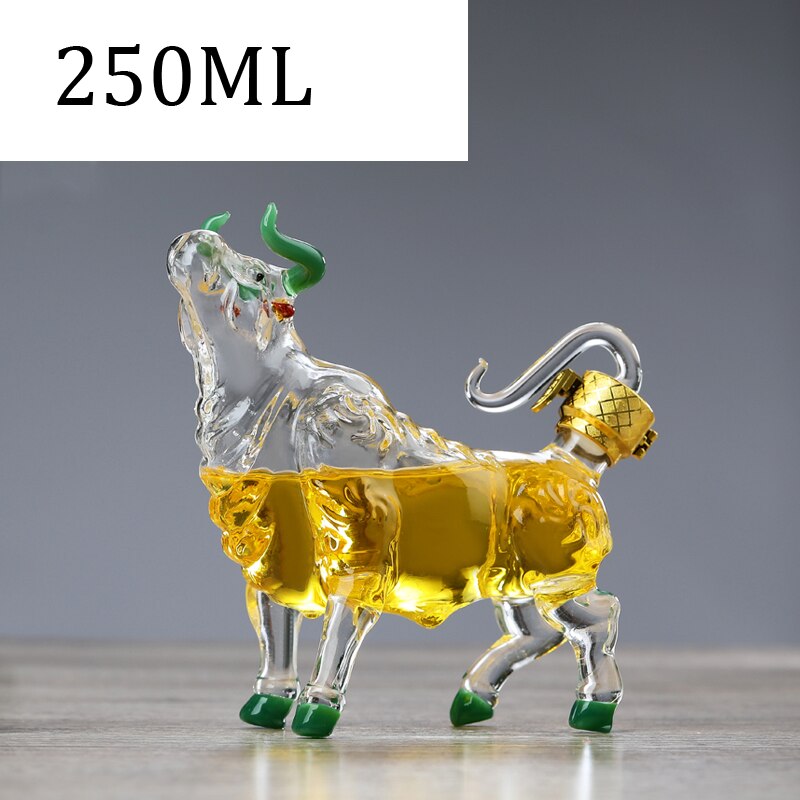 Cow Shaped Style Home Bar Whiskey Decanter for Liquor Scotch Bourbon Wine Bottle 250ML-1000ML Home Bars Whiskey Barrel: 250ML