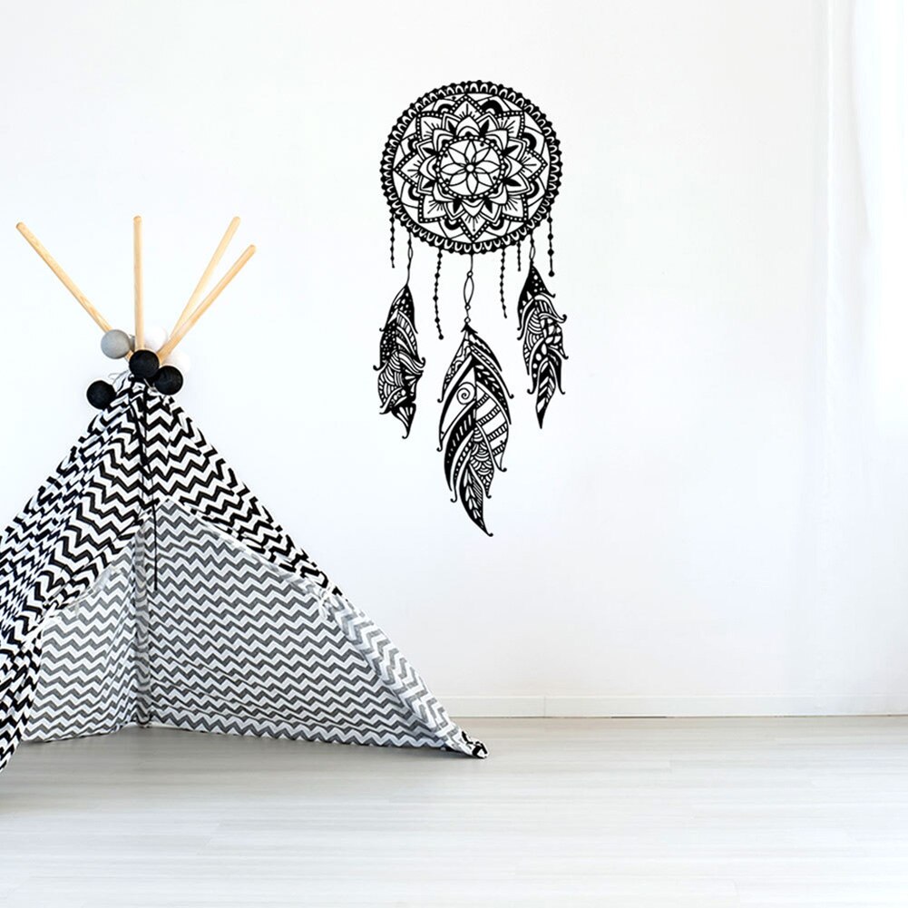 Dream Catcher Pattern Wall Art Decals Removable Study Mural Wall Stickers Wall Stickers Home Decor Wallpaper Multiple Styles