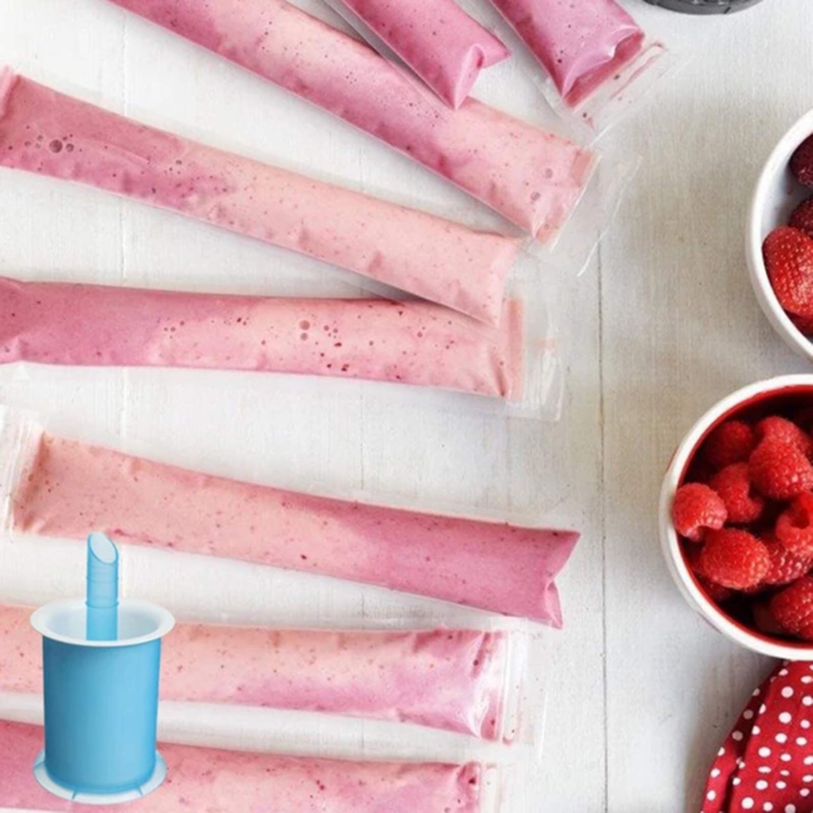 Diy Ice Maker Met 20 Pack Wegwerp Ice Popsicle Mold Tassen Heladera Para Hacer Helados Moule Glace