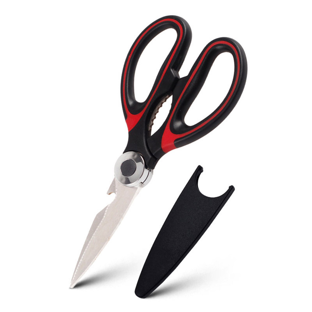 Multifunctionele Keuken Schaar Schaar Ultra Sharp Rvs voor Kip Gevogelte Vis BBQ: WHITE