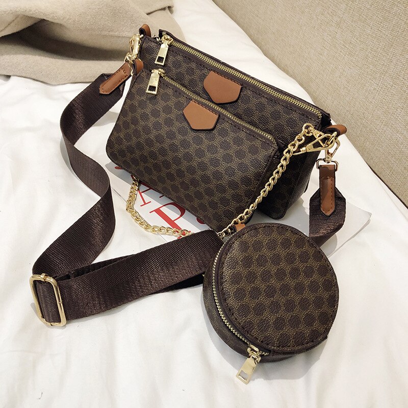 Medium Crossbody Tasche Aus PU-Leder – 27x29x8 Cm, Mit Breitem Gurt, Mehreren Fächern & Magnetischer Klappe