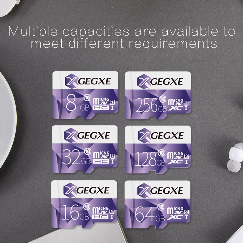 Xgegxe microsd 64gb hukommelseskort 8gb 16gb 32gb 128gb micro sd-kort  c10 tf kort flashdrev til smartphone