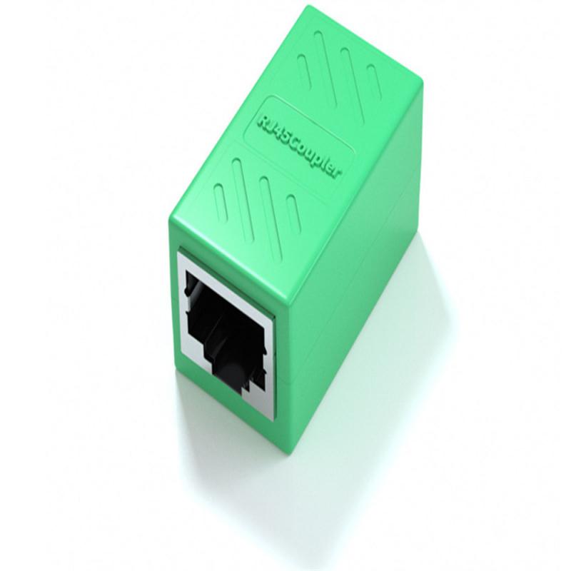 RJ45 Connector Network Extender Female To Female RJ45 Extender Adapter Gigabit Interface For PC Network Extension Cable: Blue