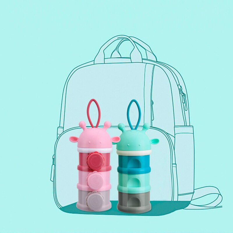 3Pcs Baby Milk Powder Portable Storage Cans Baby Snacks Storage Tank Formula Milk Powder Distributor Children's Snack Food Box