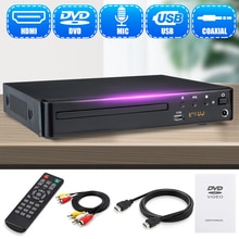 Home HD DVD Player Mini USB HDMI RCA EVD VCD DVD Player Region Free Multiple OSD Languages MP3 DIVX DVD CD RW Player