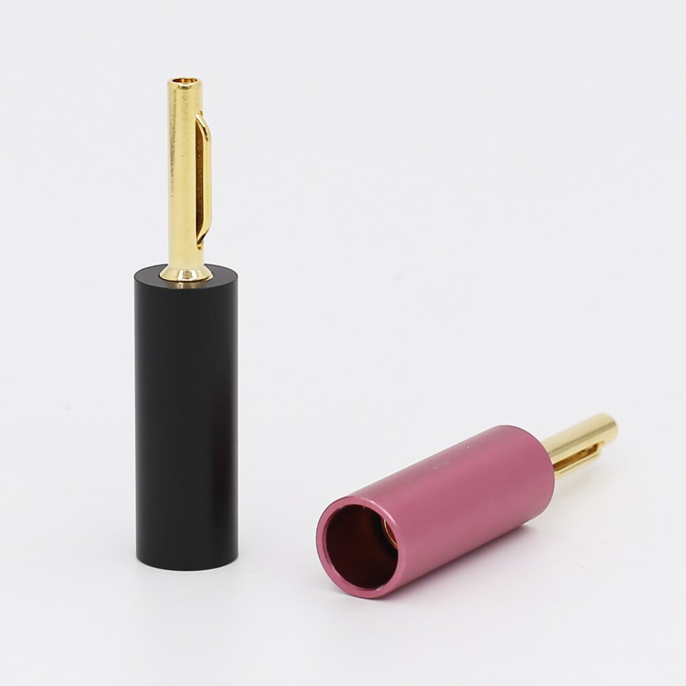 Vergulde Banaan Pluggen Audio Speaker Mannelijke Connector