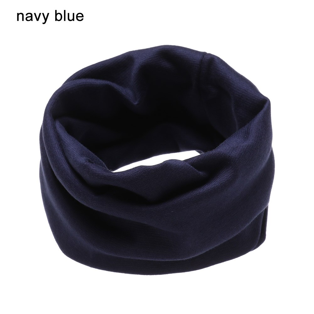 Herfst Winter Loop Sjaal voor Kinderen Jongens Meisjes Zachte Katoenen Sjaal Baby O Ring Kraag Sjaals Winddicht Warme Halsdoek: navy blue
