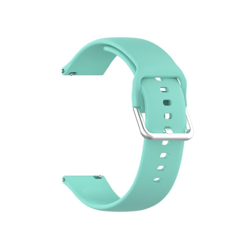 Acessórios inteligentes adequados para xiaomi haylou solar ls05 relógio inteligente cor pura prata fivela cinta esportes de duas cores: teal