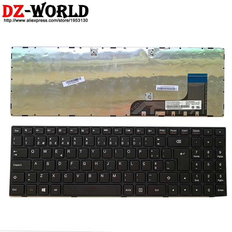 Original Black Portugal keyboard for Lenovo Ideapad 100-15IBY B50-10 Laptop series Teclado 5N20H52645