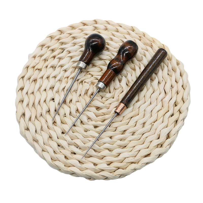 1Pc Leder Holz Griff Ahle Werkzeug NäHenne Zubehör NäHenne Ahle Für Leder Handwerk NäHenne Nähen Zubehör