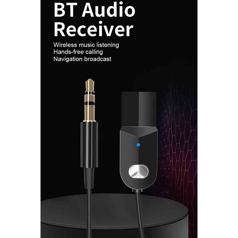 Bluetooth 5.0 sender modtager mini 3.5mm aux stereo trådløs bluetooth adapter til bil o bluetooth sender